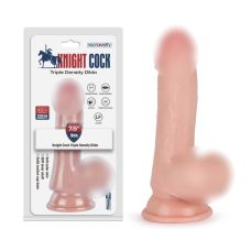 Фалоімітатор реалістичний потрійної щільності на присосці тілесного кольору Vscnovelty Knight Cock 3D