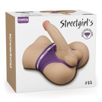 Мастурбатор полуторс з трусиками Анус з членом тілесного кольору Lovetoy Streetgirls #15 with Bendable Dildo