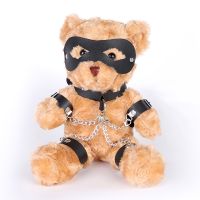 Брелок БДСМ плюшевий м'який ведмедик у бондажі тілесного кольору Bdsm4u