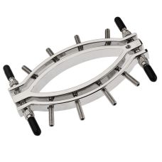 Затискачі для статевих губ сріблястого кольору Bdsm4u tease inside vision peep vagina