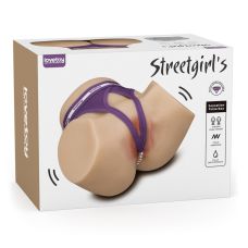 Мастурбатор полуторс с трусиками Вагина и Анус с вибрацией телесного цвета Lovetoy Streetgirls Dual Motor