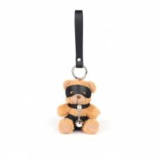 Брелок БДСМ плюшевый мягкий мишка в бондаже телесного цвета Bdsm4u
