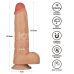 Реалистичный вибратор на присоске телесного цвета Lovetoy Vibrating Power Basics Cock 9.5
