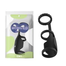 Вібронасадка на пеніс силіконова чорна Cnt Pleasure dildo Ring Vibrator