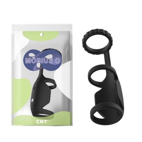 Вібронасадка на пеніс силіконова чорна Cnt Pleasure dildo Ring Vibrator