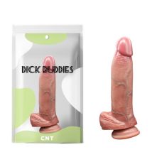 Фалоімітатор реалістичний на присосці силіконовий тілесного кольору Cnt The Real Thing