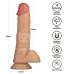 Ремінний вібрострапон реалістичний на присосці тілесного кольору Lovetoy Vibrating Enhanced Strap on Set труси L/XL/2XL Ремінний вібрострапон реалістичний на присосці тілесного кольору Lovetoy Vibrating Enhanced Strap on Set труси L/XL/2XL