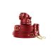 Комплект для БДСМ наручників та кайл червоного кольору Chisa Behave! Luxury Fetish Wrist to Thigh Cuff Set