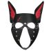 Маска намордник щенка Альфа со шрамом для эротических игр черно красная Lovetoy Rebellion Reign  Маска намордник щенка Альфа со шрамом для эротических игр черно красная Lovetoy Rebellion Reign