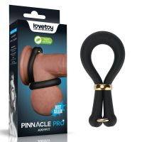 Эрекционное кольцо на член черного цвета Lovetoy Pinnacle Pro Anyfit Stretcher