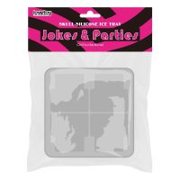 Форма для льда или шоколада с четырьмя формочками для черепов серая Lovetoy Mini Penis 