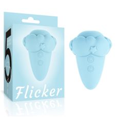 Посмоктуючий кліторальний вібратор блакитного кольору Lovetoy Flicker Rechargeable Vibrator