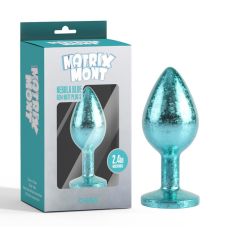 Анальная пробка с кристаллом голубого цвета Chisa Nebula Gem Butt Plug размер Small