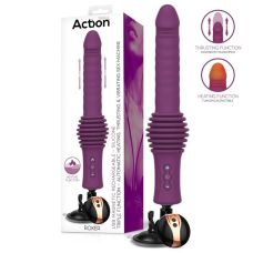 Вібратор Пульсатор реалістичний на присосці з пультом керування Action Roxer Heating Thrusting Vibrating Sex Machine Remote Control