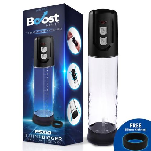 Вакуумна помпа для члена прозора Intoyou Psx10 Automatic Penis Pump Crystal
