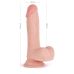 Фалоімітатор реалістичний на присосці тілесного кольору Vscnovelty Knight Cock 3D Triple Density Dildo 8.5