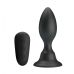 Анальная вибропробка с пультом управления силиконовая черная Mr Play Super Power Vibrating Anal Plug