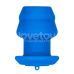 Порожня анальна пробка рельєфна синього кольору Lovetoy Bulge Peeper Silicone Anal Plug