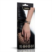 Браслет манжета для фиксации рук коричневого цвета Lovetoy Rebellion Reign TwinBand