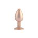 Анальная пробка с кристаллом цвета розового золота Chisa Candy Gem Butt Plug размер Small