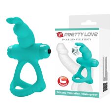 Эрекционное виброкольцо на пенис бирюзовая LYBAILE Passionate Figgy