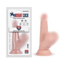 Фалоімітатор реалістичний на присосці тілесного кольору Vscnovelty Knight Cock 3D Triple Density Dildo 7.5