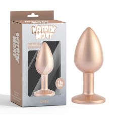 Анальная пробка с кристаллом цвета розового золота Chisa Candy Gem Butt Plug размер Medium