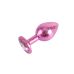 Анальная пробка с кристаллом розового цвета Chisa Nebula Gem Butt Plug размер Medium