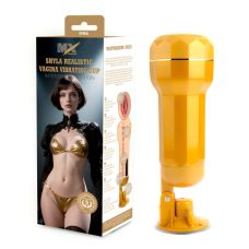 Мастурбатор для мужчин Вагина в колбе и на присоске с вибрацией Chisa Shyla Realistic Vagina Cup