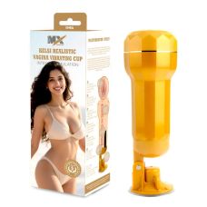 Мастурбатор для мужчин Вагина в колбе и на присоске с вибрацией Chisa Kelsi Realistic Vagina Cup