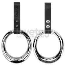 Фиксатор-кольцо на пенис металлический серебристый с петлей Lovetoy Pinnacle Pro Prime Grip размер XLarge 