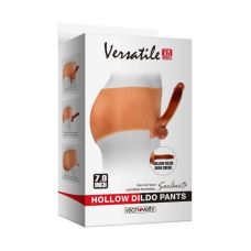 Ремінний страпон реалістичний на шортиках помаранчевий Vscnovelty Versatile Pants