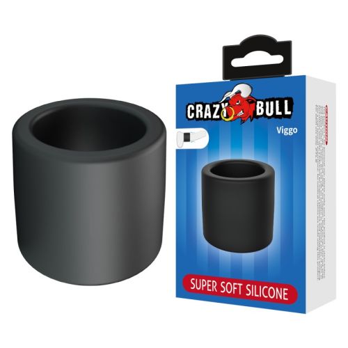 Ерекційне кільце на член силіконове чорне Crazy Bull Super Soft Silicone Cock Ring Crazy Bull Viggo