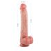 Фаллоимитатор реалистичный на присоске силиконовый телесный Vscnovelty 10.2” Dual-Layered Nature-Feel Silicone Dildo-King Sized