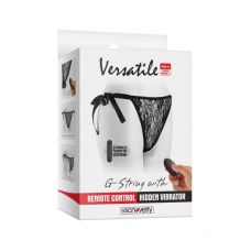 Вибротрусики для клитора черные Vscnovelty G-String Remote Control Hidden Vibrator