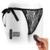 Вібротрусики для клітора чорні Vscnovelty G-String Remote Control Hidden Vibrator