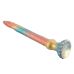 Фаллоимитатор в виде пришельца силиконовый разноцветный Vscnovelty Glitter Silicone Dildo Anaconda
