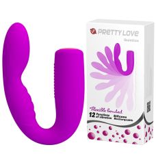 Вібратор для пар рожевий LYBAILE Flexible Bended Quintion