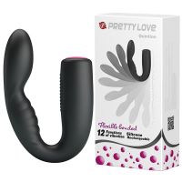Вібратор для пар чорний LYBAILE Flexible Bended Quintion