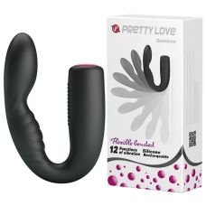 Вібратор для пар чорний LYBAILE Flexible Bended Quintion