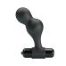 Анальний вібратор зігнутої форми силіконова чорна Mr Play Vibrating Anal Plug