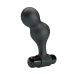Анальний вібратор зігнутої форми силіконова чорна Mr Play Vibrating Anal Plug