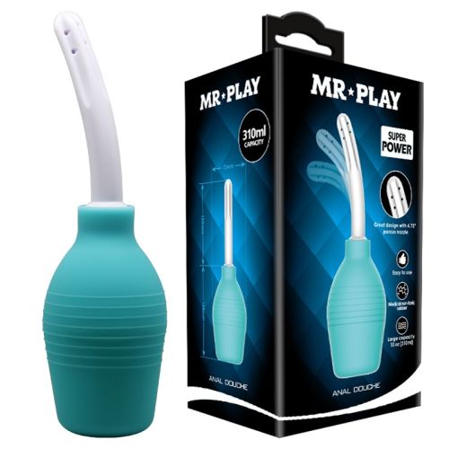 Анальная груша голубая Mr Play Anal Douche 310мл
