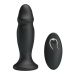 Анальная вибропробка в форме члена с пультом управления черная Mr Play Powerful Vibrating Anal Plug
