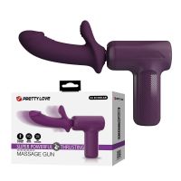 Вибратор пульсатор Ручная секс-машина с рукояткой фиолетовая LYBAILE Massage Gun