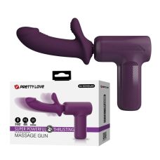 Вібратор пульсатор Ручна секс-машина з рукояткою фіолетова LYBAILE Massage Gun