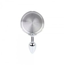 Анальна пробка з сріблястою попільничкою Bdsm4u Ashtray Anal Plug Silver