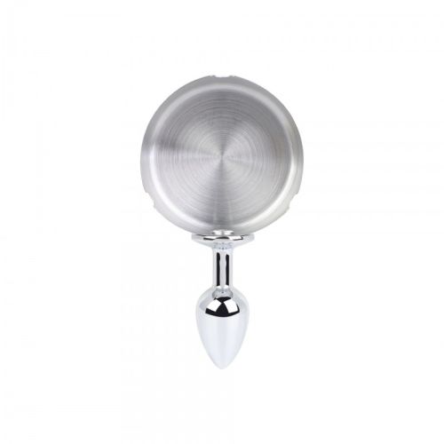 Анальная пробка c пепельницей серебристая Bdsm4u Ashtray Anal Plug Silver