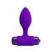 Анальна вібропробка T-подібна фіолетова LYBAILE Vibra Butt Plug