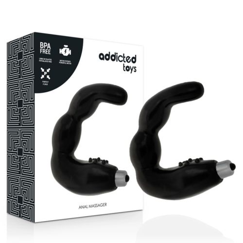 Вибромассажер простаты для мужчин черный Addicted Toys Prostate Anal Massager Vibration